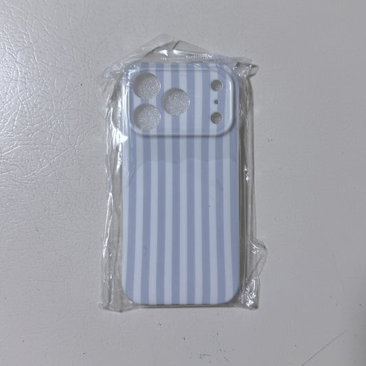 Light Blue Striped Phone Case for iPhone 17 Pro, Slim - view 1 of 4