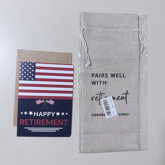 Happy Retirement Card and Pairs Well With Retirement Gift Bag Set - view 1 of 3