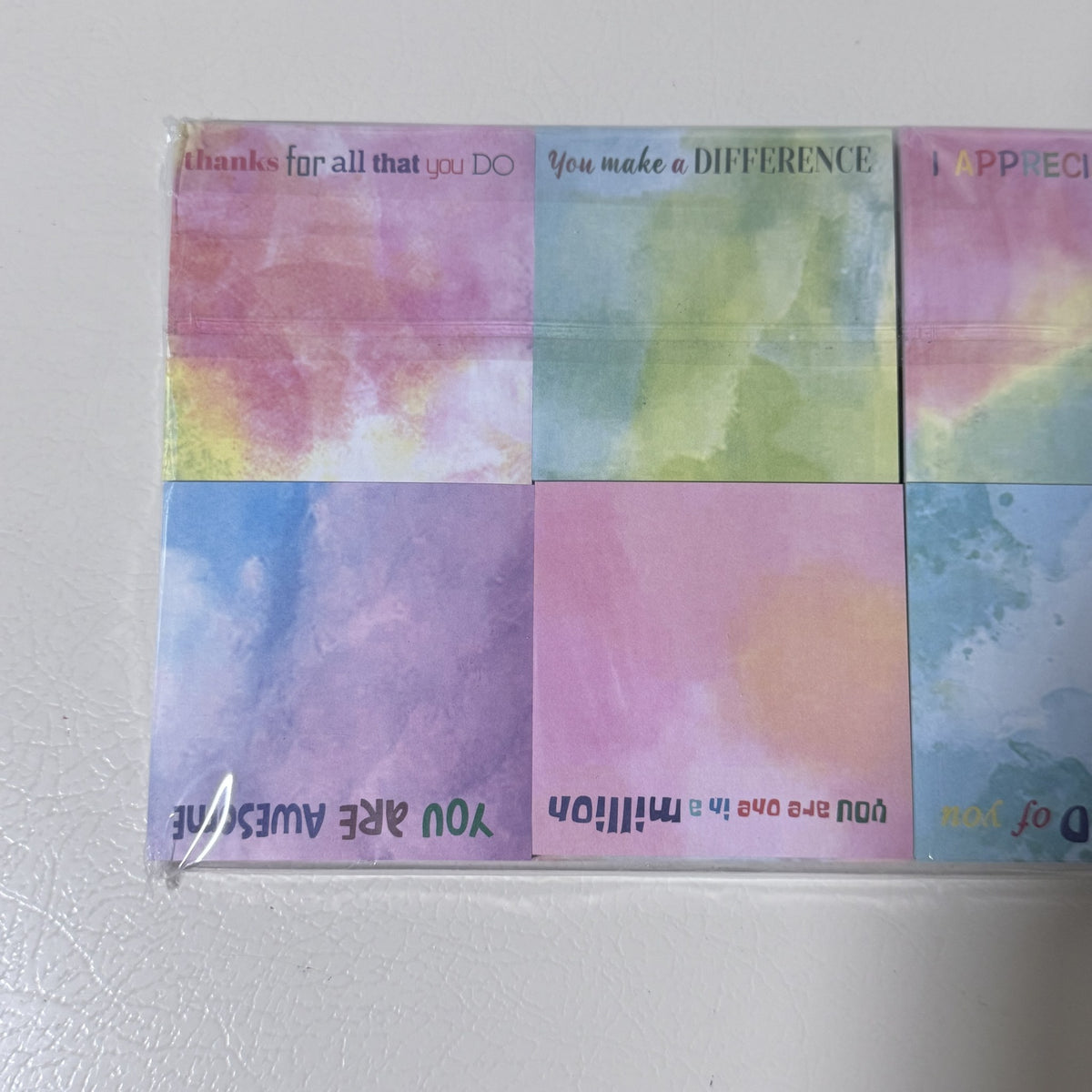 24 Pads Inspirational Sticky Notes, 3 x 3 in, Watercolor - view 2 of 10