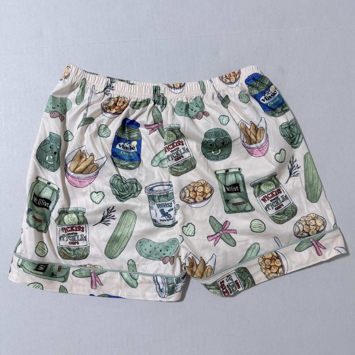 Girls Pickle Print Short Sleeve Pajama Set, Size 10 - view 6 of 8