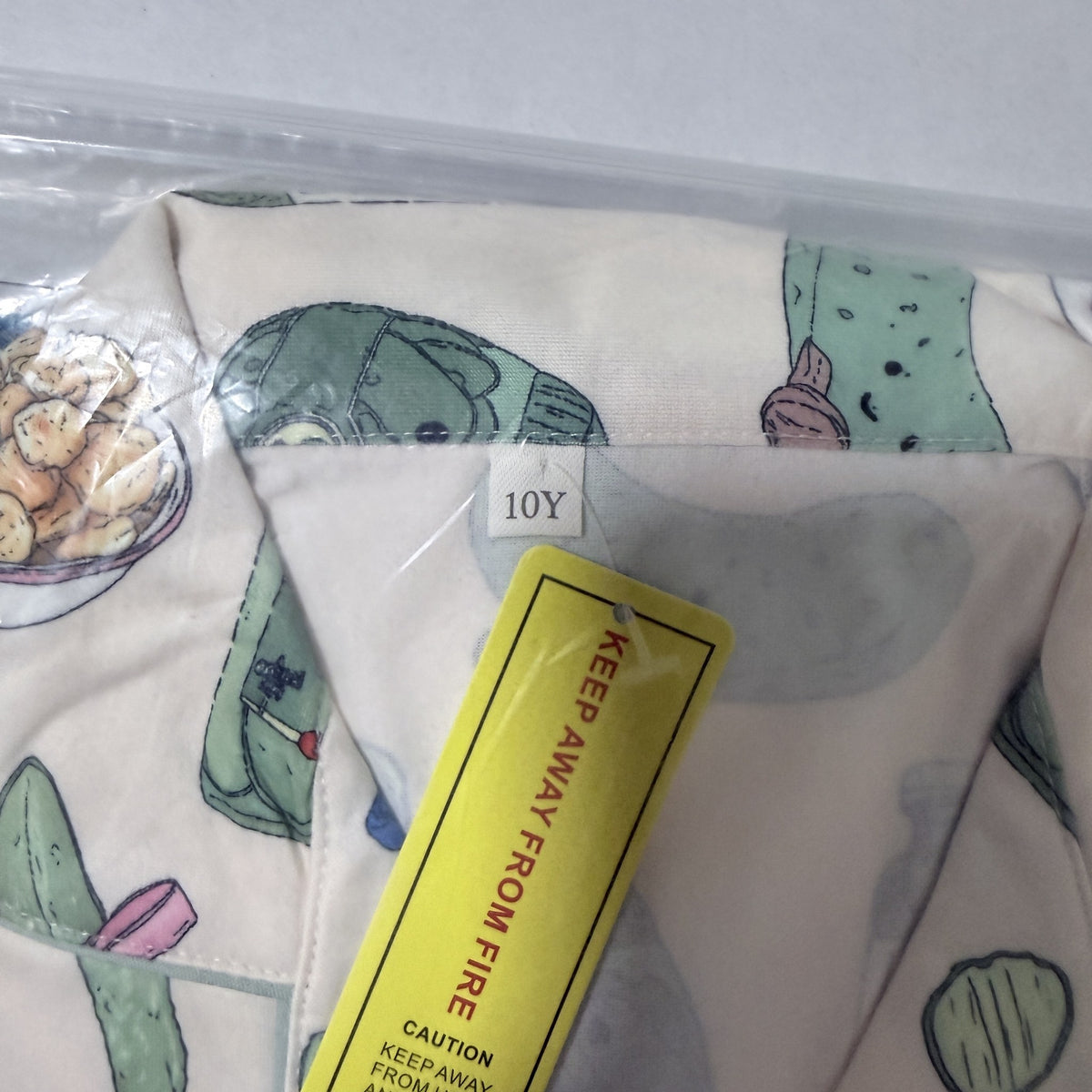 Girls Pickle Print Short Sleeve Pajama Set, Size 10 - view 8 of 8