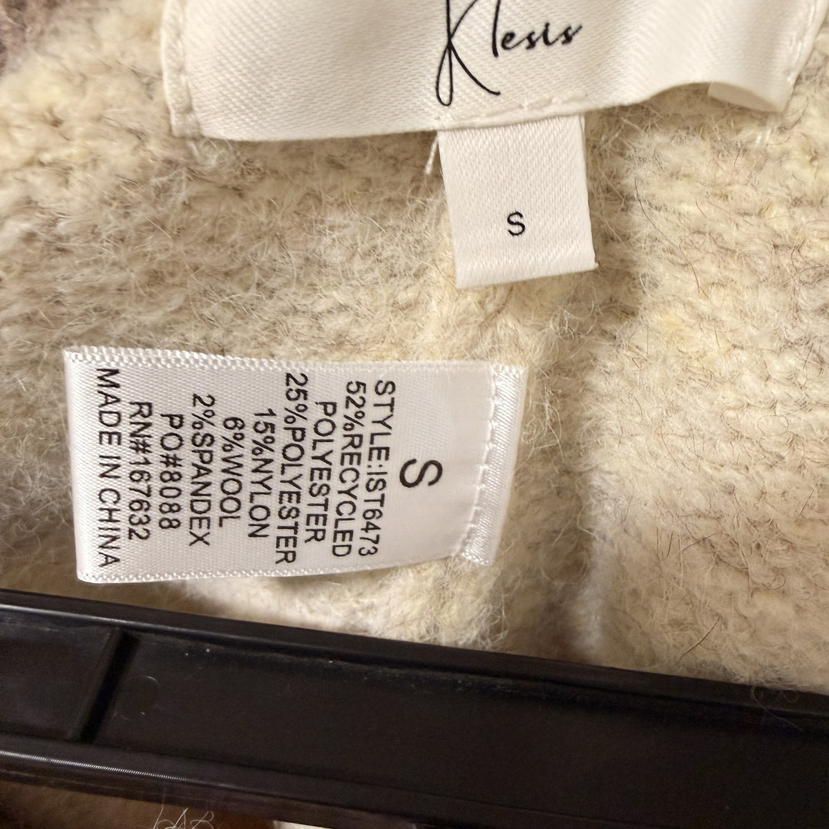 Klesis Contrast Sweater and Shorts Set, Cream and Taupe, Women's S - view 9 of 9