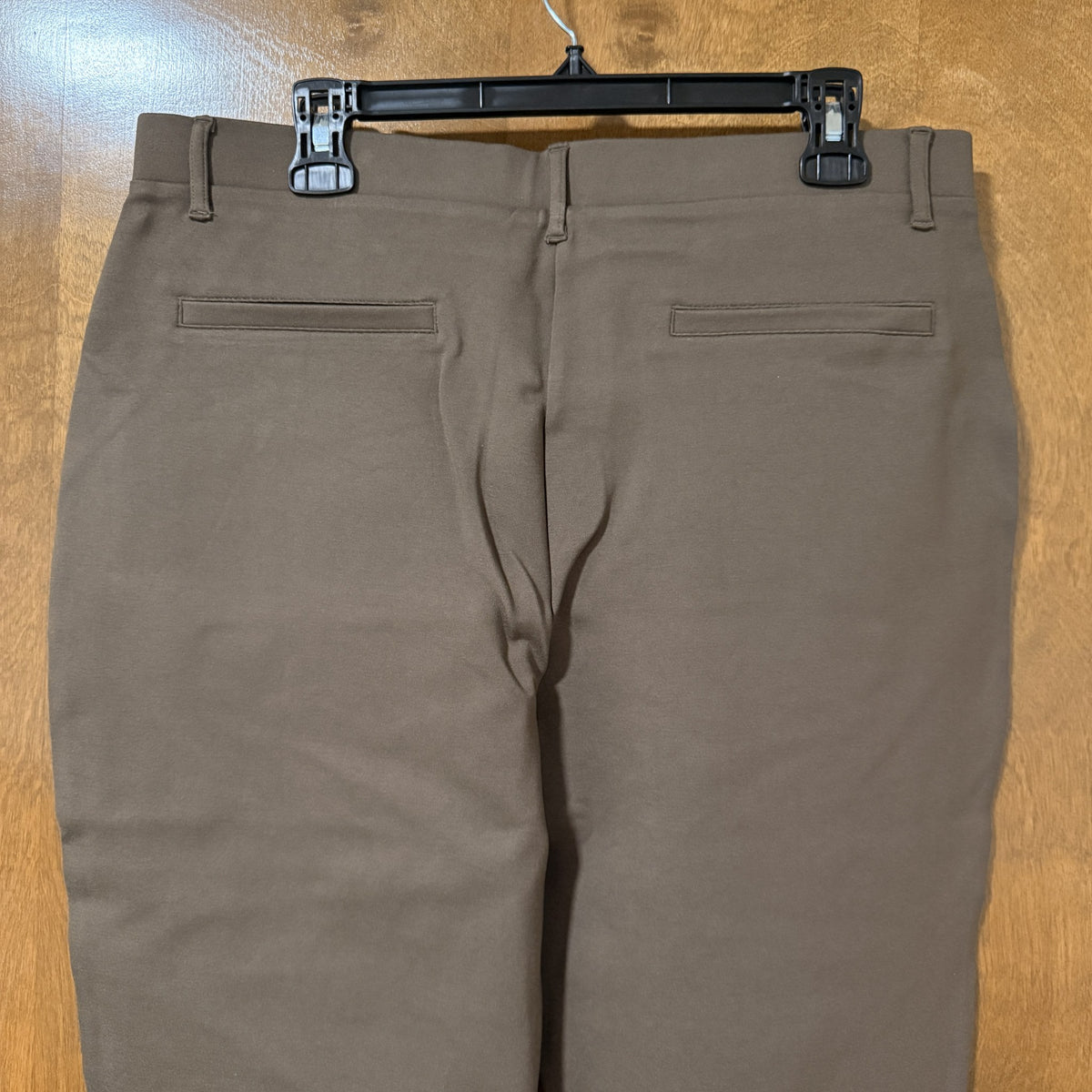 Quince Ultra-Stretch Ponte Straight Leg Pants, Dark Baltic Brown, XL - view 4 of 10