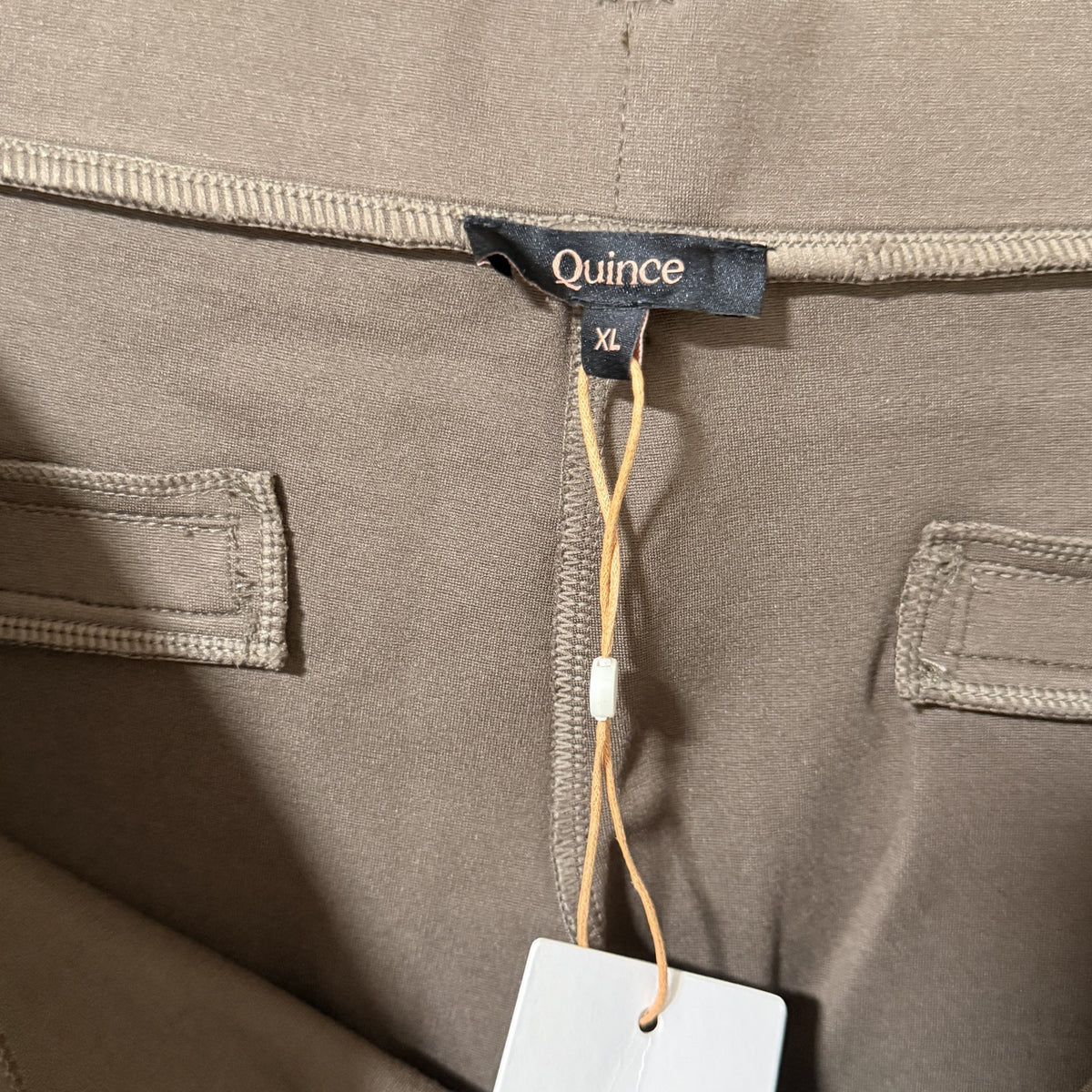 Quince Ultra-Stretch Ponte Straight Leg Pants, Dark Baltic Brown, XL - view 5 of 10