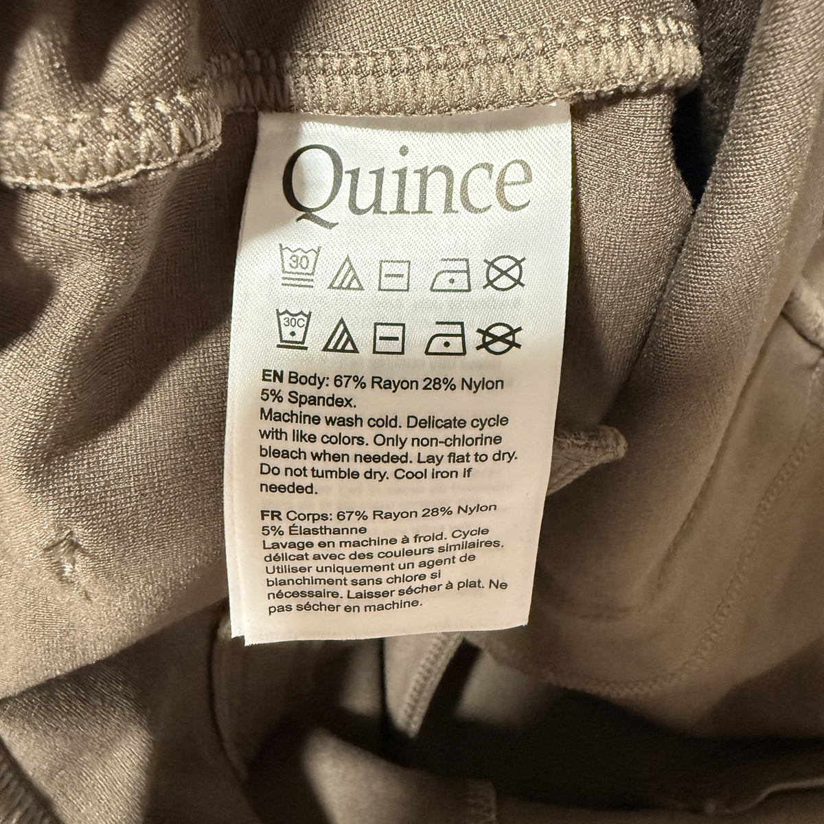 Quince Ultra-Stretch Ponte Straight Leg Pants, Dark Baltic Brown, XL - view 8 of 10
