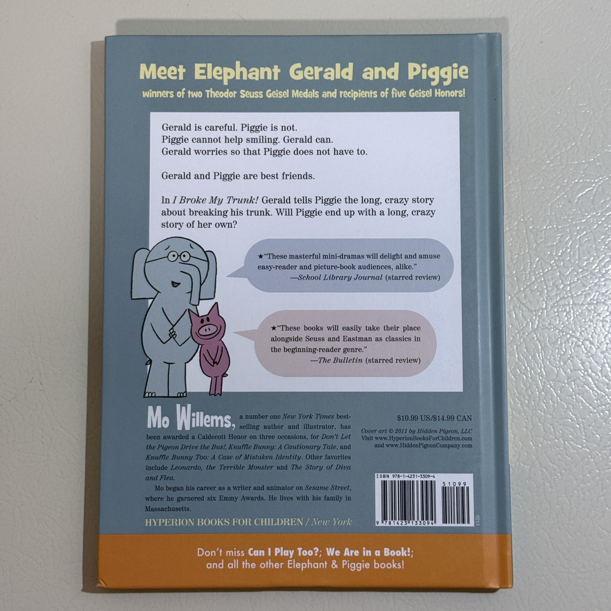 I Broke My Trunk! Mo Willems Elephant and Piggie Hardcover - view 3 of 4