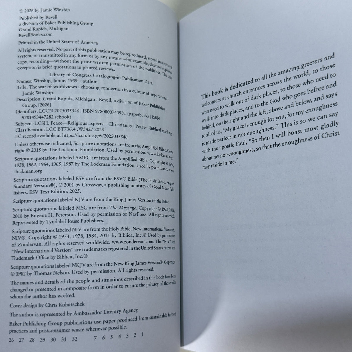 The War of Worldviews by Jamie Winship Paperback Revell 2026 - view 4 of 4