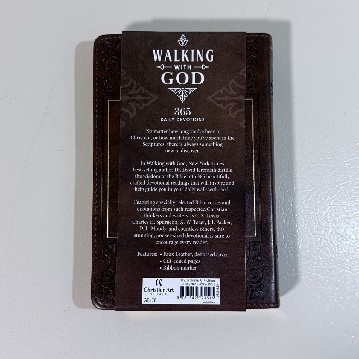 Walking with God 365 Daily Devotions David Jeremiah Faux Leather - view 3 of 5