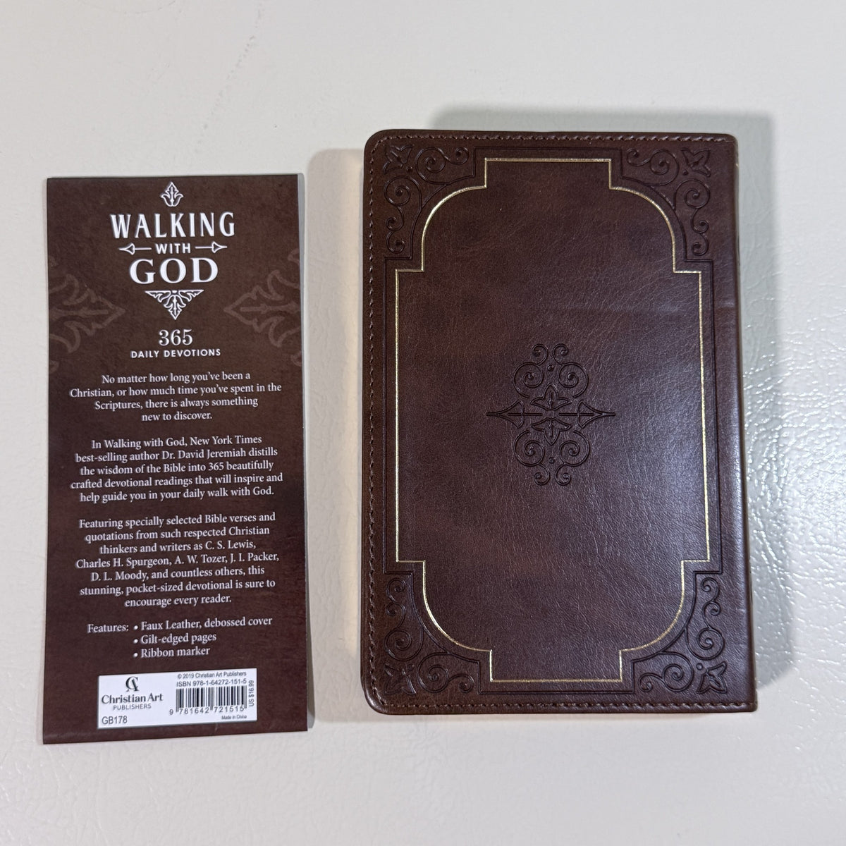 Walking with God 365 Daily Devotions David Jeremiah Faux Leather - view 4 of 5