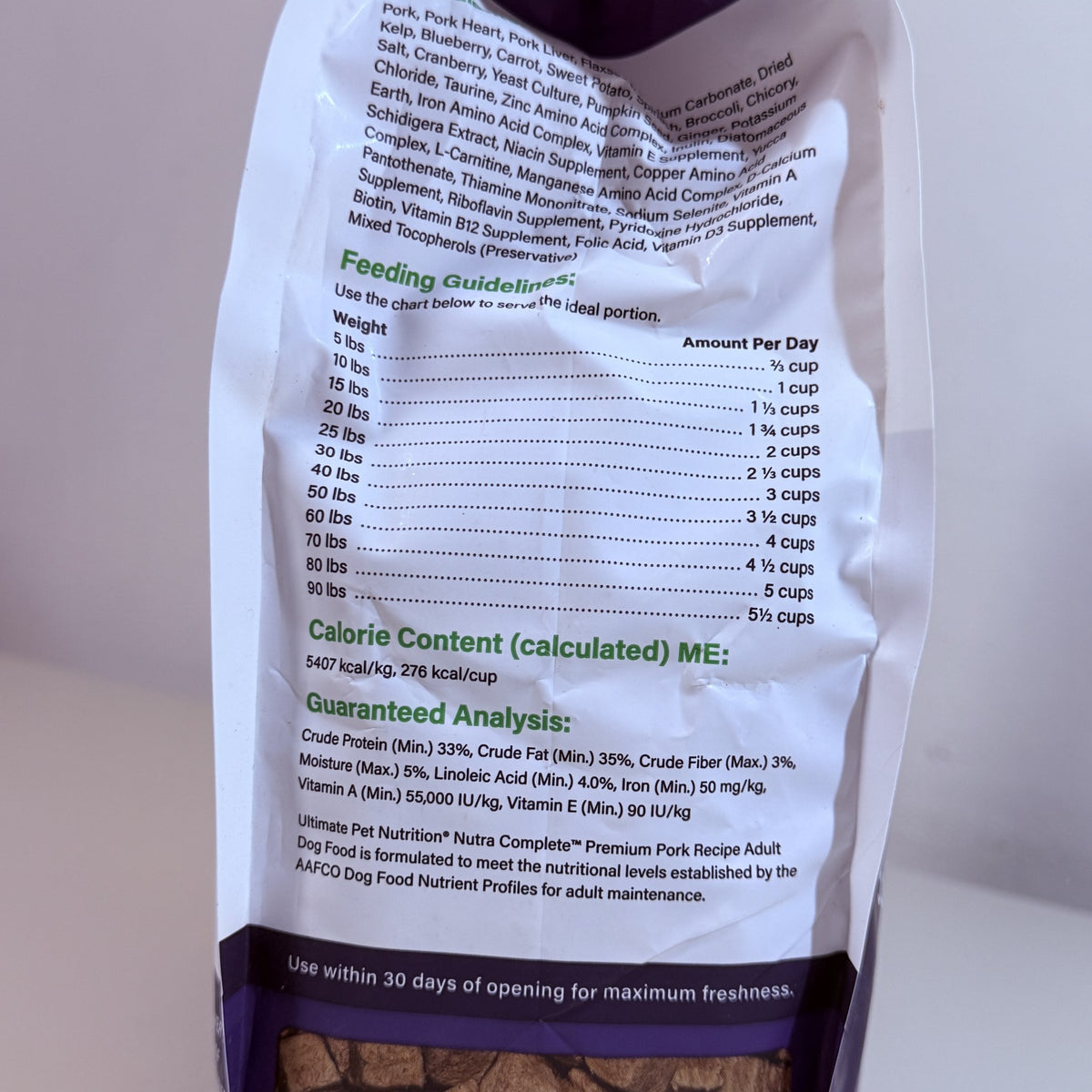 Nutra Complete Premium Pork Freeze-Dried Raw Dog Food 48 oz BB 2028 - view 5 of 6