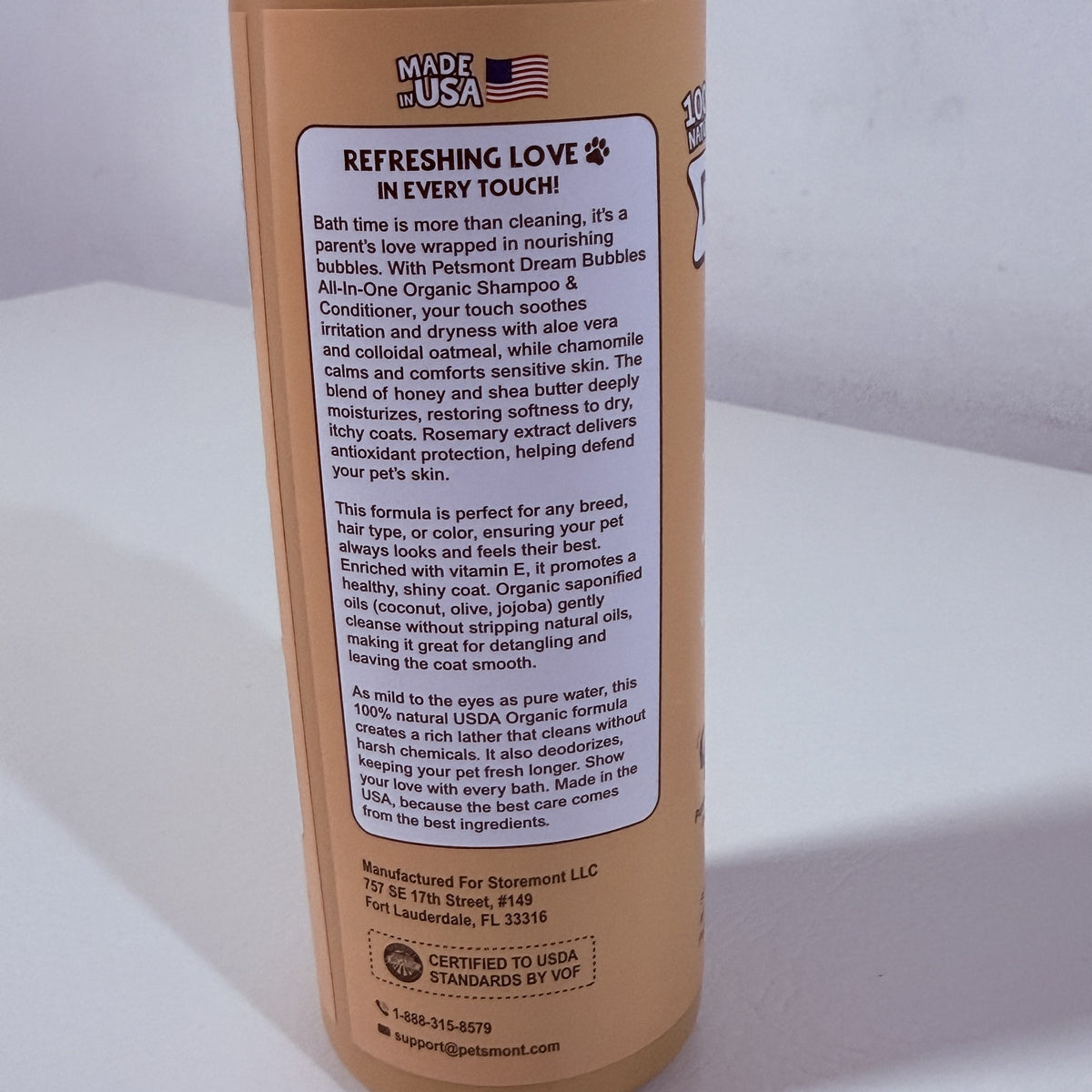 Petsmont Dream Bubbles Pet Shampoo Conditioner 16 oz BB 12/2028 - view 3 of 5