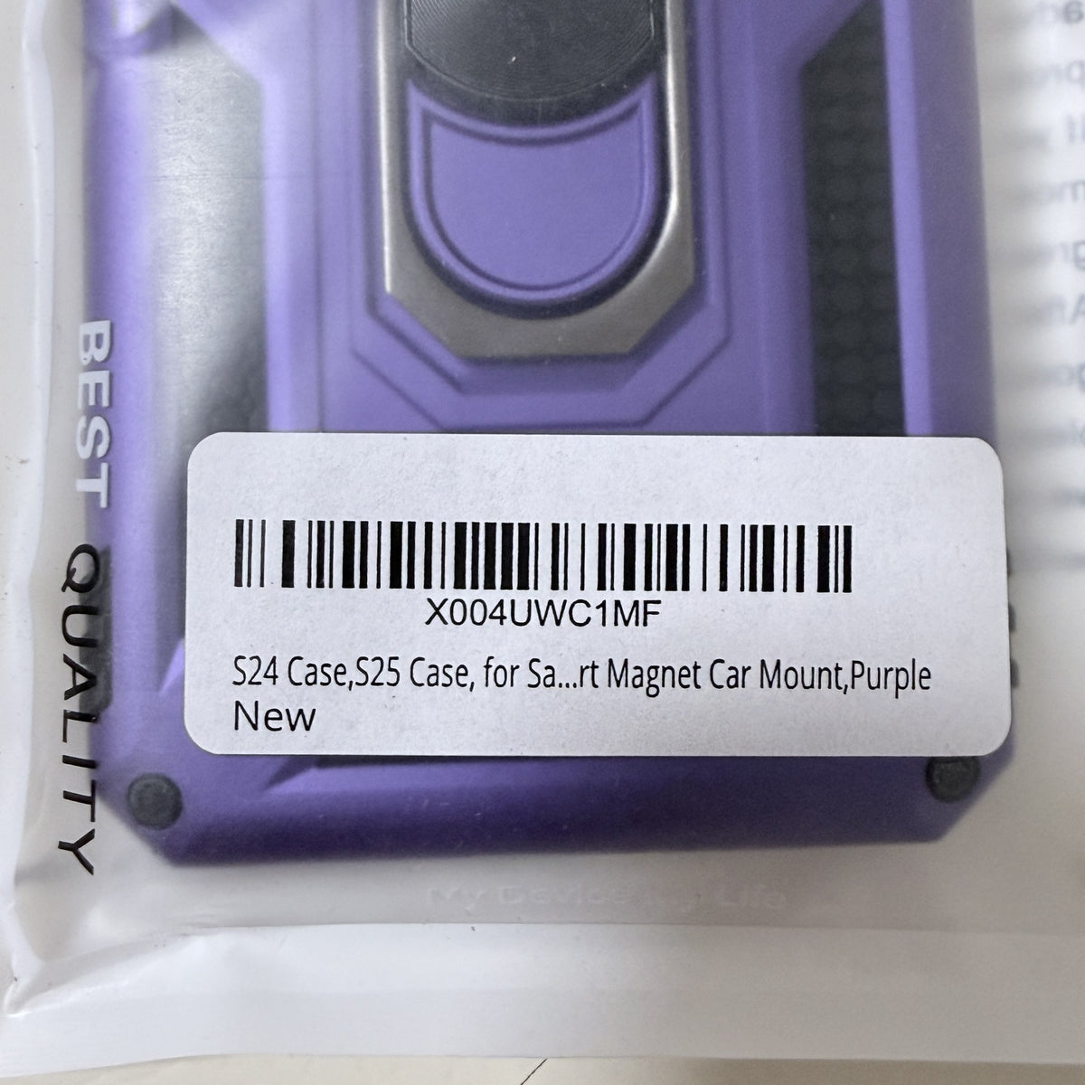 Galaxy S24 / S25 Case Purple Ring Kickstand Magnetic Car Mount - view 2 of 4