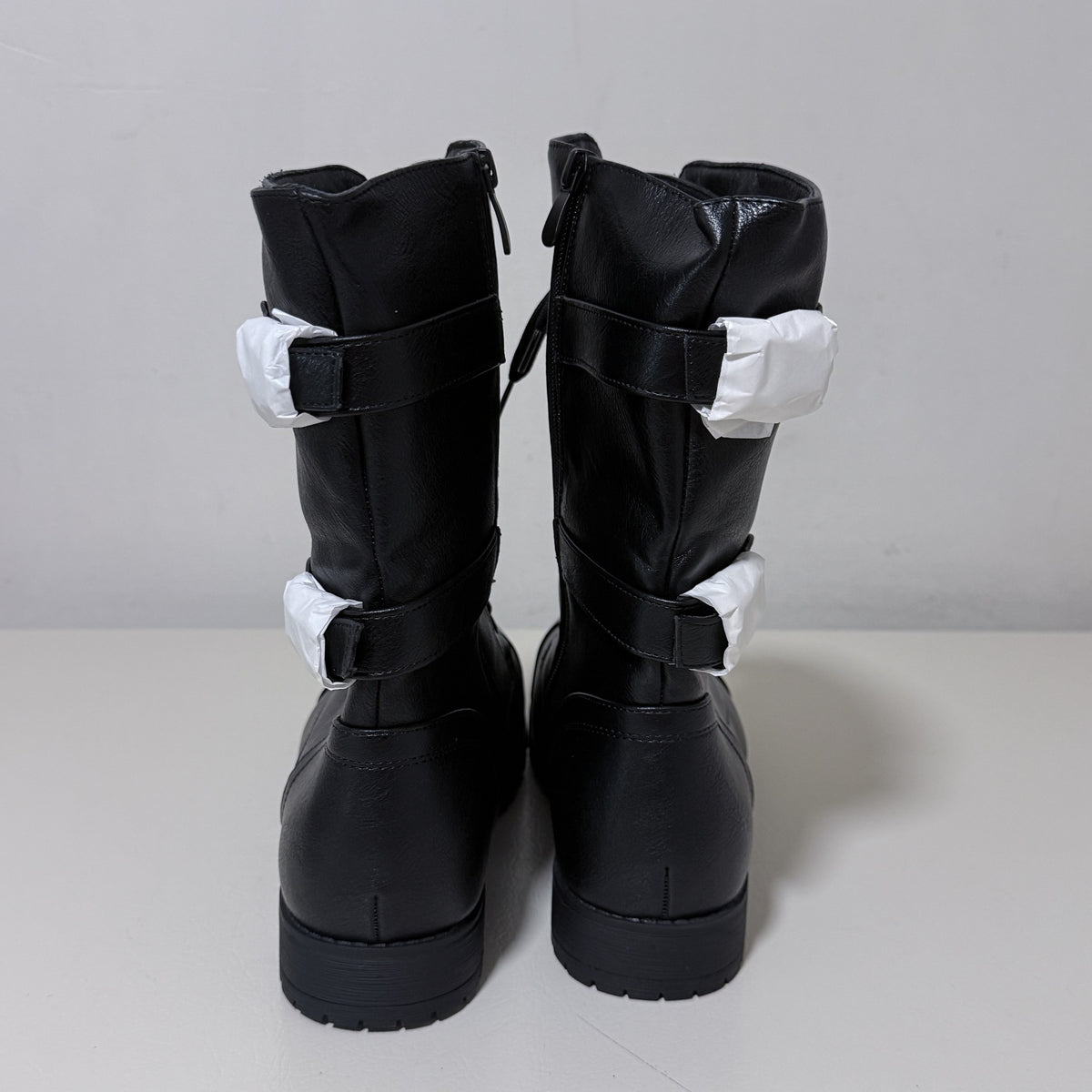 Dream Pairs Terran Black Lace-Up Combat Boots Women's 12 Mid Calf - view 4 of 9