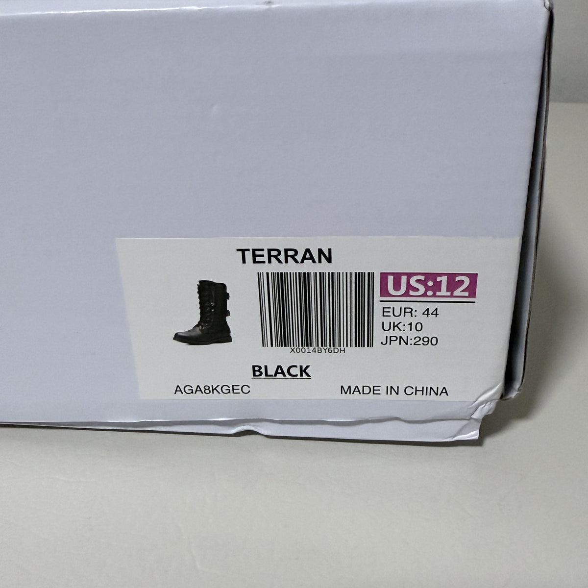 Dream Pairs Terran Black Lace-Up Combat Boots Women's 12 Mid Calf - view 8 of 9