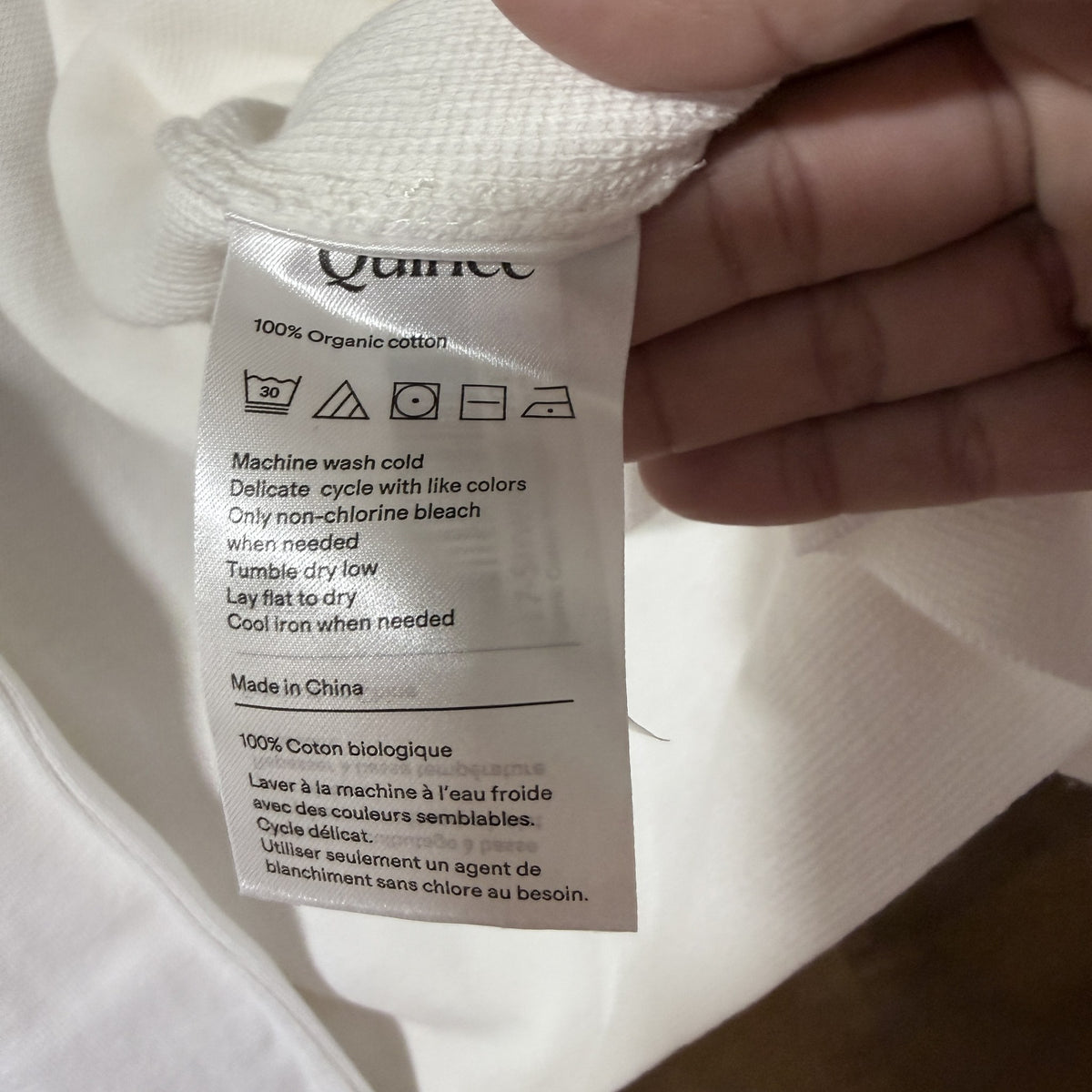 Quince 100% Organic Cotton Knit Blazer Ivory Women's M - view 5 of 12