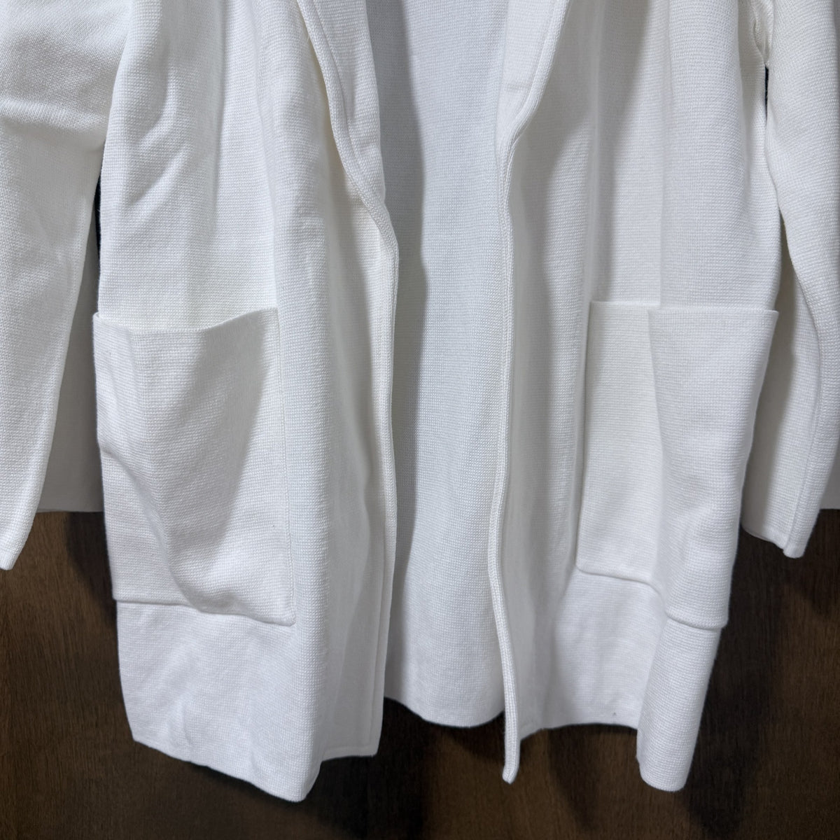 Quince 100% Organic Cotton Knit Blazer Ivory Women's M - view 7 of 12