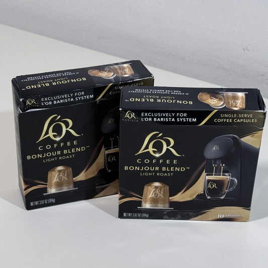 L'OR Bonjour Blend Coffee Capsules, 20 Count (2 Boxes), BB 02/2027 - view 1 of 7