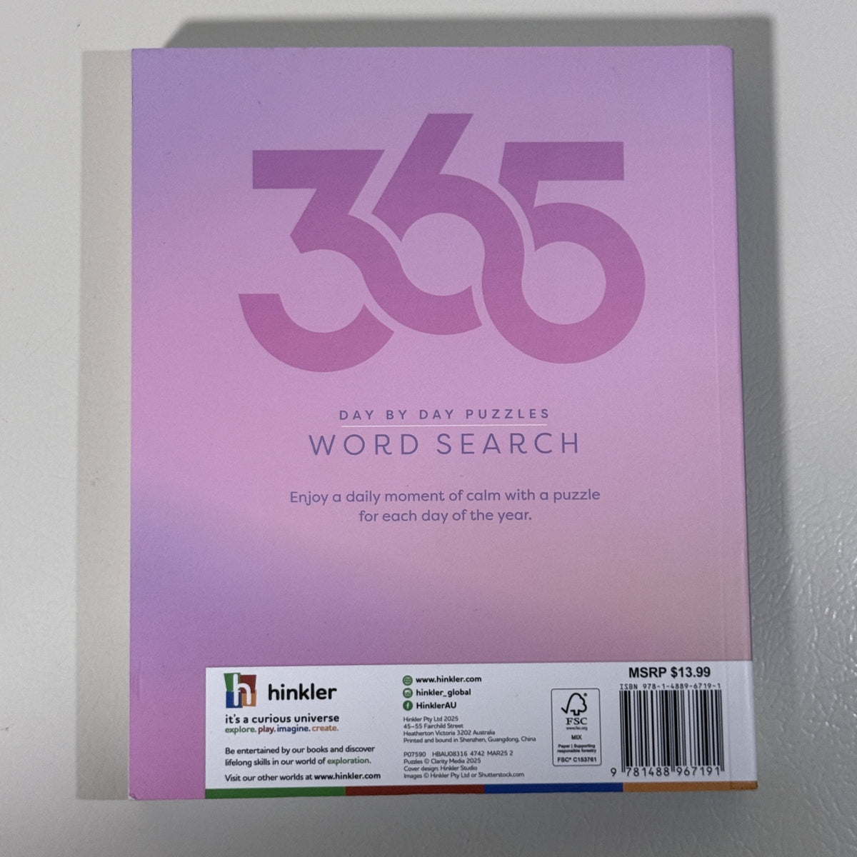 365 Day by Day Puzzles Word Search, Hinkler, Paperback - view 2 of 4