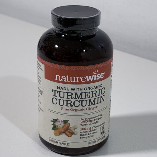 NatureWise Turmeric Curcumin with Ginger, 360 Capsules, BB 06/2029 - view 1 of 6