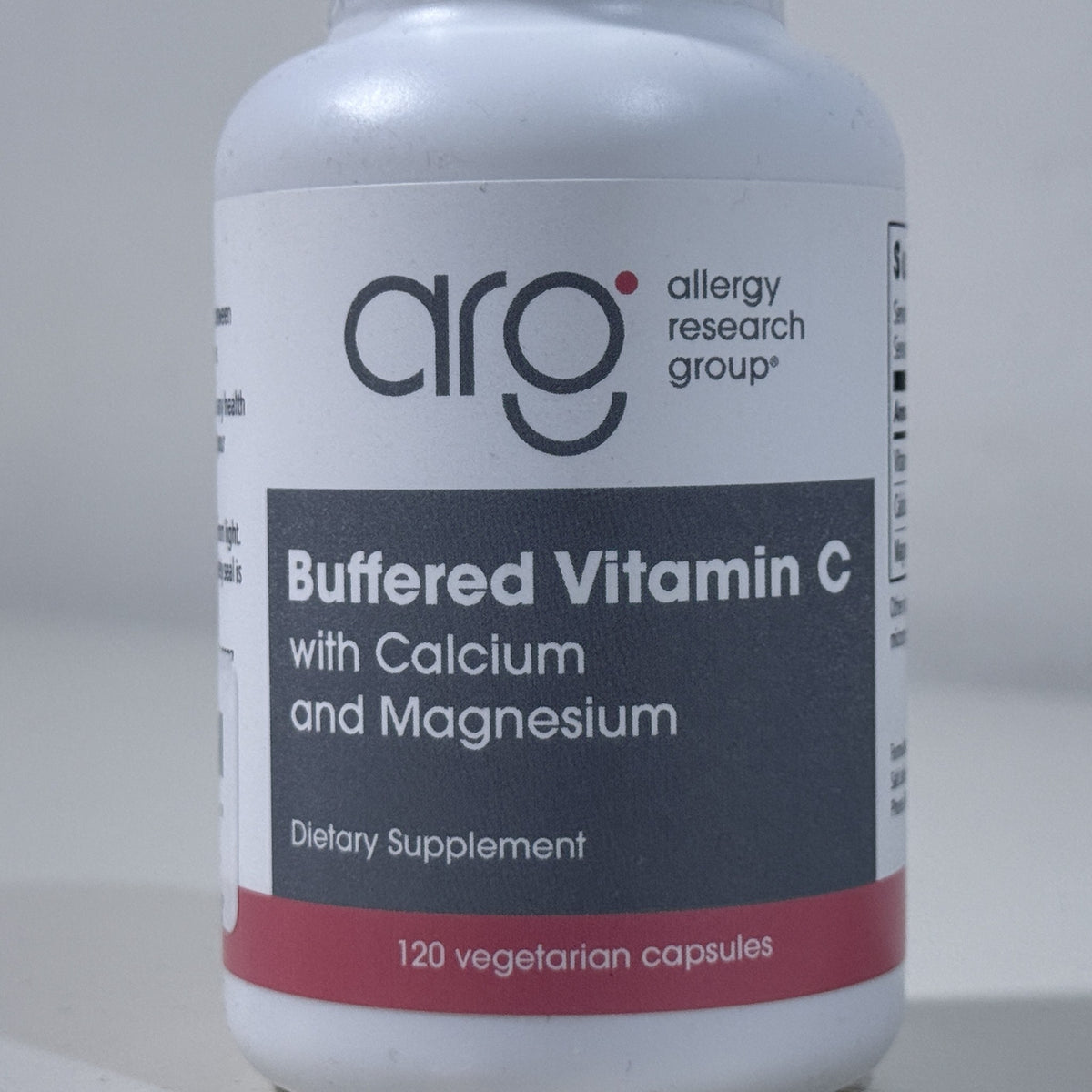 Allergy Research Group Buffered Vitamin C, 120 Capsules, Exp 06/2029 - view 2 of 6