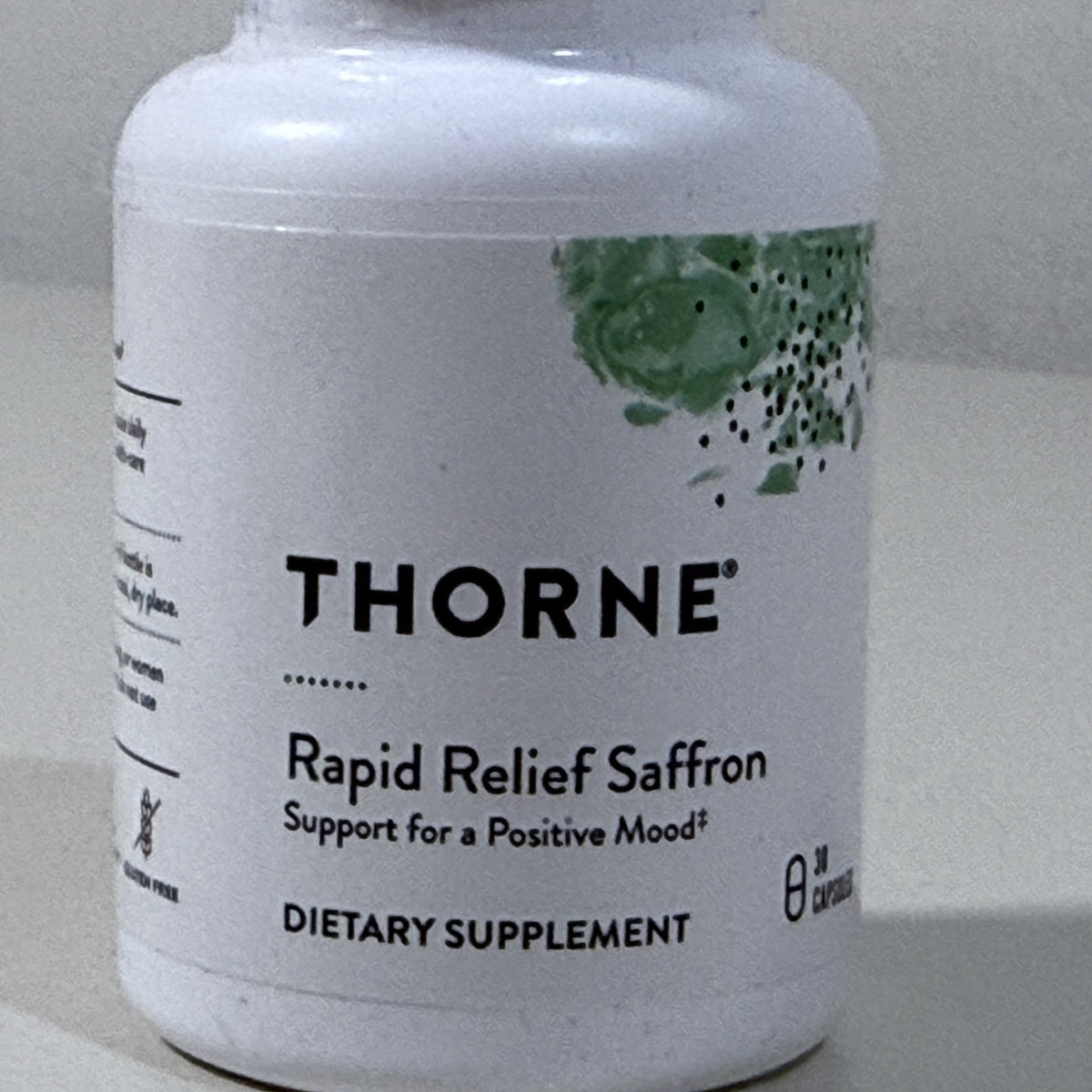 Thorne Rapid Relief Saffron, 30 Capsules, Exp 05/2028 - view 2 of 5
