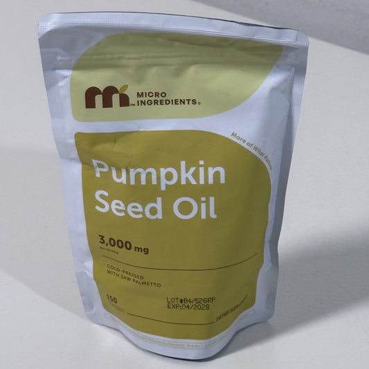 Micro Ingredients Pumpkin Seed Oil, 150 Softgels, Exp 04/2028 - view 1 of 3