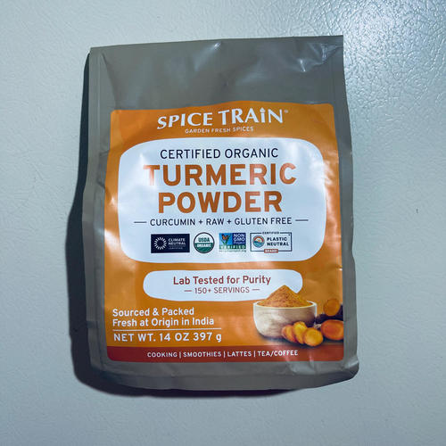 Spice Train Organic Turmeric Powder w/ Curcumin 397g/14oz, Organic / Gluten Free EXP 12/25