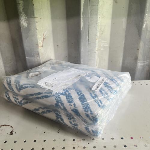 nuLOOM Rosanne Machine Washable Geometric Ultra Thin Runner Rug 2' 6" x 12' Blue