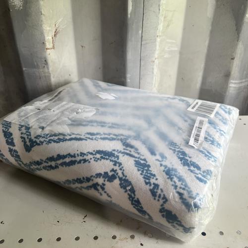 nuLOOM Rosanne Machine Washable Geometric Ultra Thin Runner Rug 2' 6" x 12' Blue