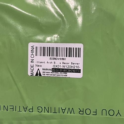 Arch Backdrop Cover Patchwork Tile Arched Stand Covers Stretchy Banner (4X7ft)