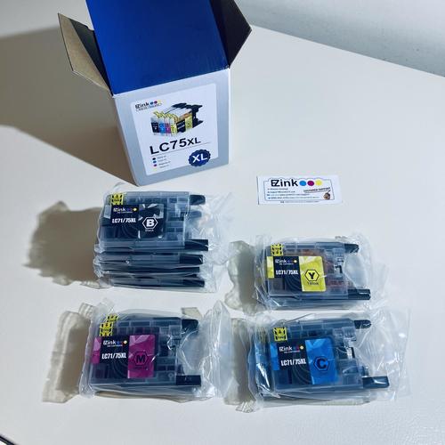E-Z Ink Compatible Ink Cartridge Replacement for Brother LC75 LC71 LC79 XL BEST by 8/2025