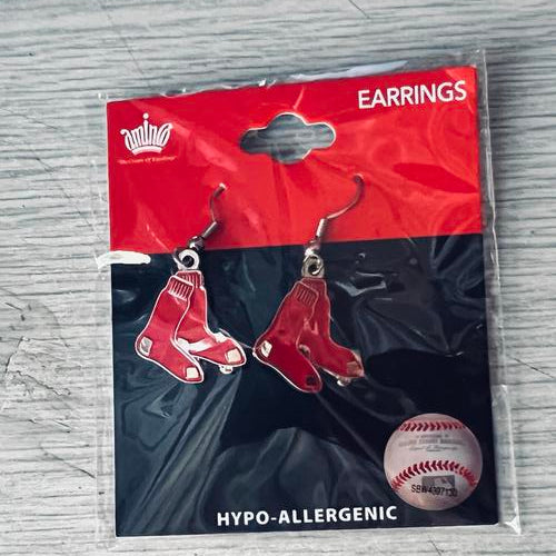 MLB Boston Red Sox Logo Dangler Earrings