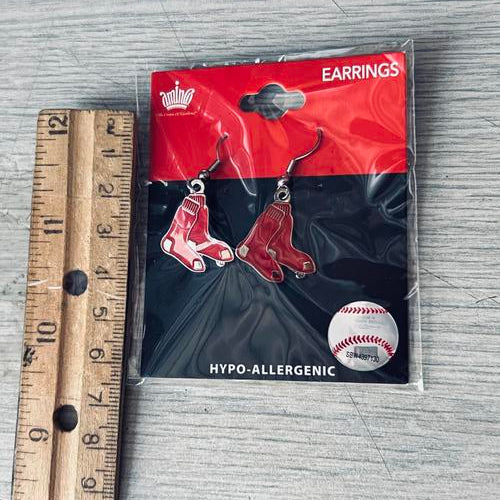 MLB Boston Red Sox Logo Dangler Earrings