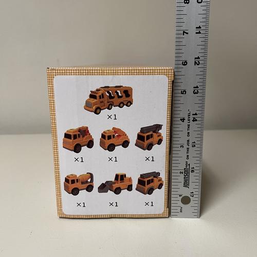 Construction Truck Toys Cars for Toddlers 3-6, 7-in-1 Friction Power Vehicle