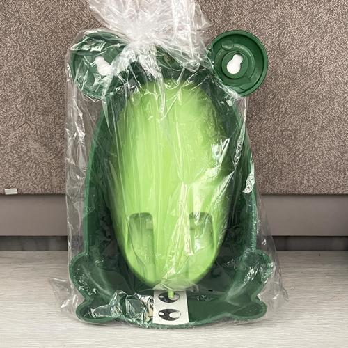Frog Potty Training Urinal for Toddler Boys with Funny Aiming Target, (Green)
