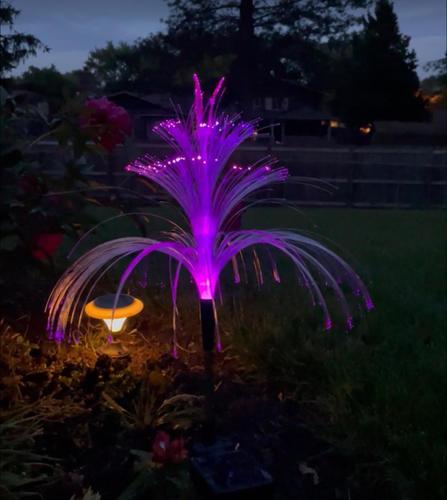 Solar Garden Lights 3 Pack Outdoor Waterproof 3Layers 7Color Jellyfish Butterfly