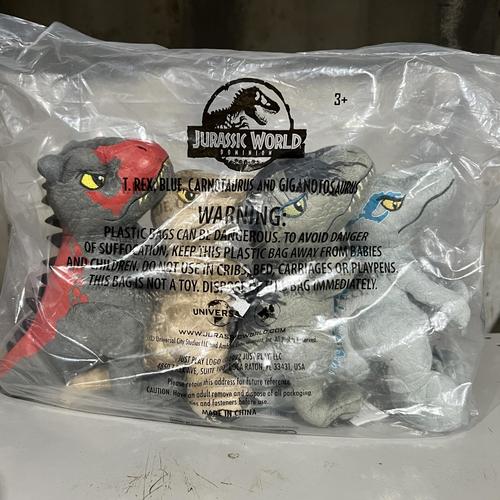 Just Play Jurassic World Plush Collector Set, 4-pieces, 7-inch Dinosaur