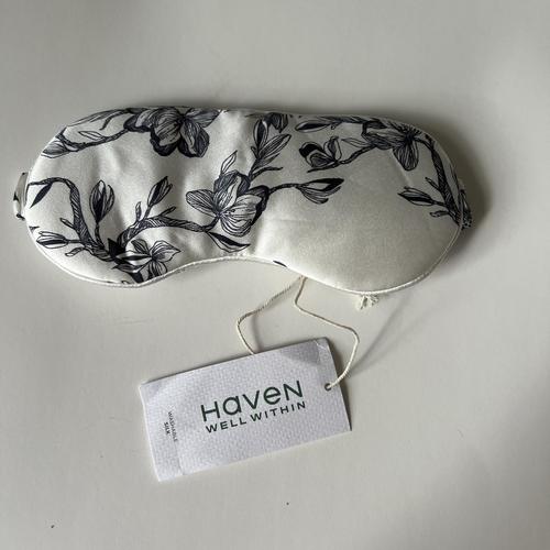 Haven Well Within Washable Silk Magnolia Eye Mask
