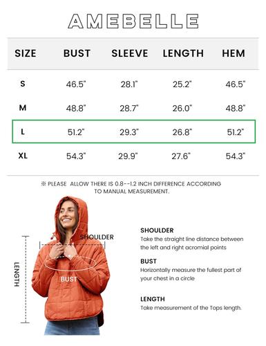 Women's Oversized Hooded Puffer Quilted Lightweight Winter Warm Pullover, Blue, LARGE