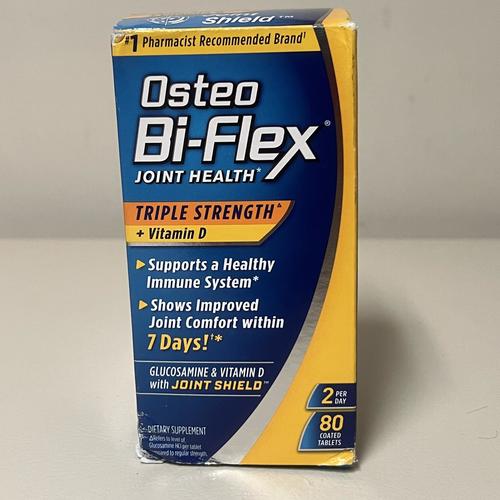 Osteo BiFlex Triple Strength Glucosamine Chondroitin with Vitamin D, 80 Count EXP 7/2026
