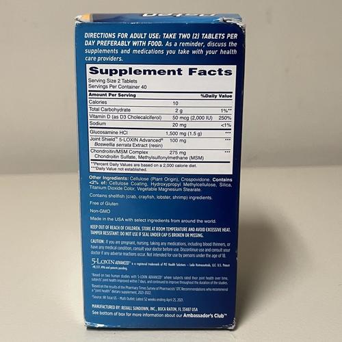 Osteo BiFlex Triple Strength Glucosamine Chondroitin with Vitamin D, 80 Count EXP 7/2026