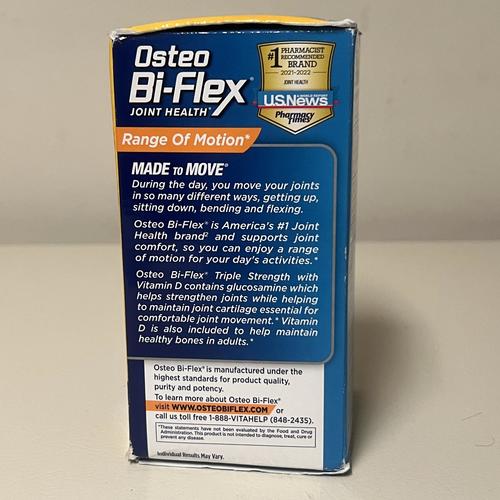 Osteo BiFlex Triple Strength Glucosamine Chondroitin with Vitamin D, 80 Count EXP 7/2026