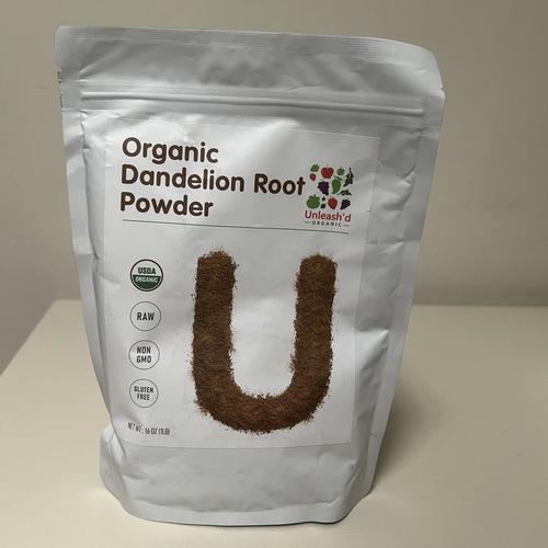 UNLEASH'D ORGANIC Organic Dandelion Root Powder 16 oz for Tea and Beverages
