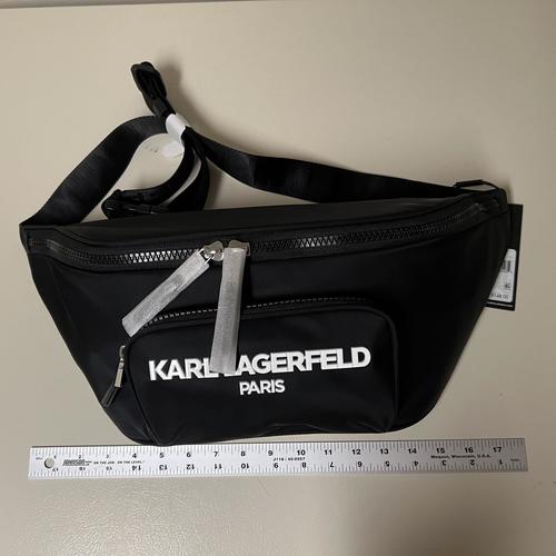KARL LAGERFELD Paris Voyage Sling Backpack Black One Size