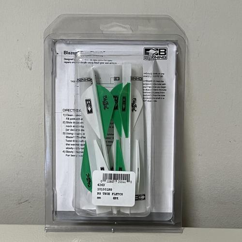 Bohning Blazer Quickfletch (6-Pack), Neon Green,White