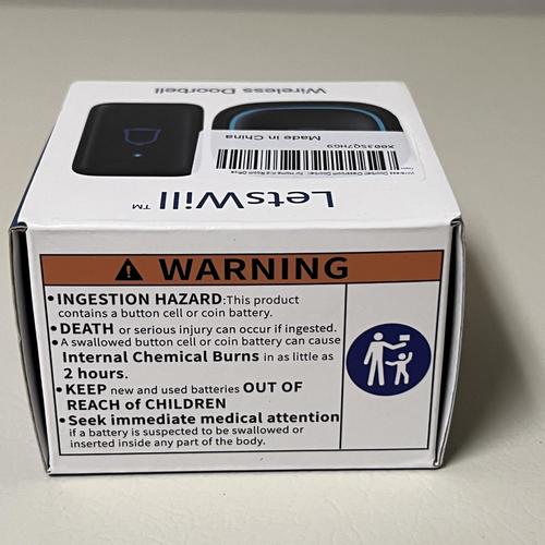 Doorbell Wireless IP66 Waterproof 115dB with 56 Chimes 1000ft Range 7 Levels Vol