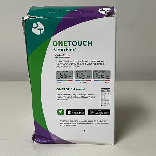 OneTouch Verio Flex meter Blood Glucose Monitoring System EXP 3/2029