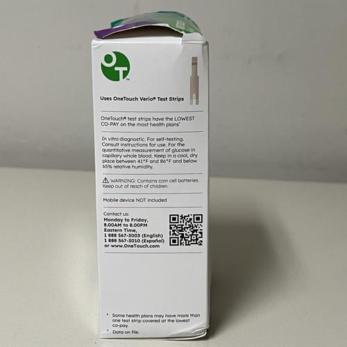 OneTouch Verio Flex meter Blood Glucose Monitoring System EXP 3/2029