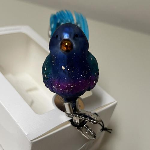 Inge-Glas Belinda Bluebird German Glass Christmas Tree Ornament