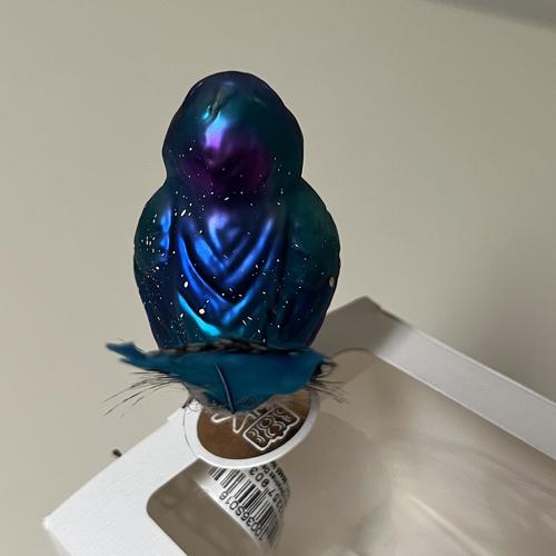 Inge-Glas Belinda Bluebird German Glass Christmas Tree Ornament